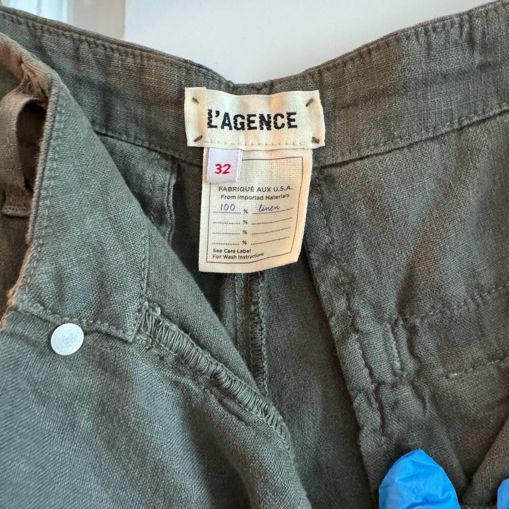 NWT L'Agence The Brie Linen Pant - Picture 6 of 9